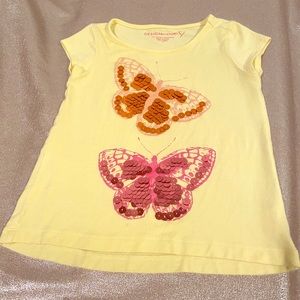 Nordstrom Design History girls size 3T yellow top